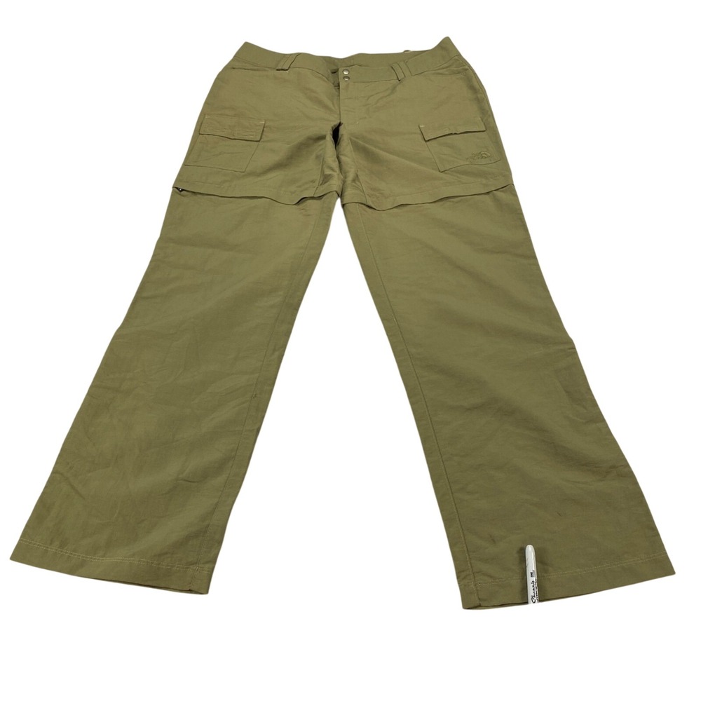 The North Face Womens 14 Convertible Cargo Hiking Pants Olive Green ANR5 T150